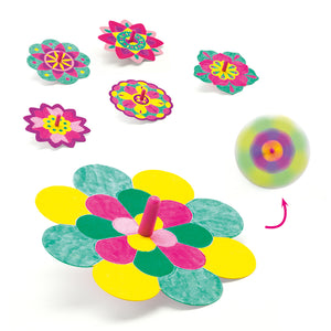 Do It Yourself Flower Spin Tops-Djeco