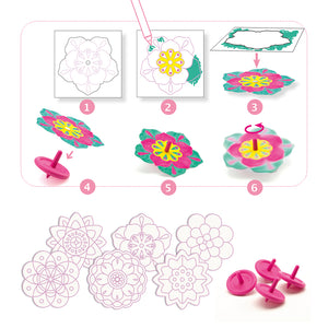 Do It Yourself Flower Spin Tops-Djeco