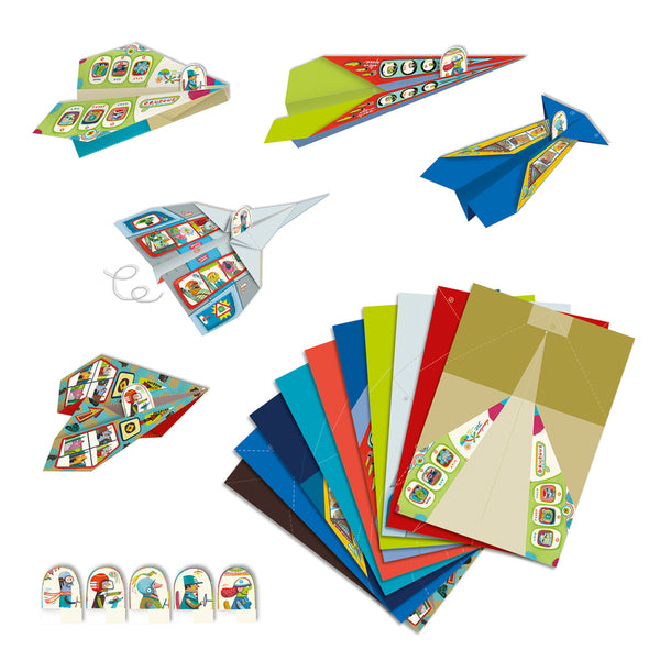 Djeco Origami Kit, Airplanes