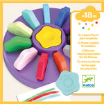 Load image into Gallery viewer, Toddler Flower Crayons 12 pk- Djeco
