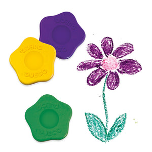 Toddler Flower Crayons 12 pk- Djeco