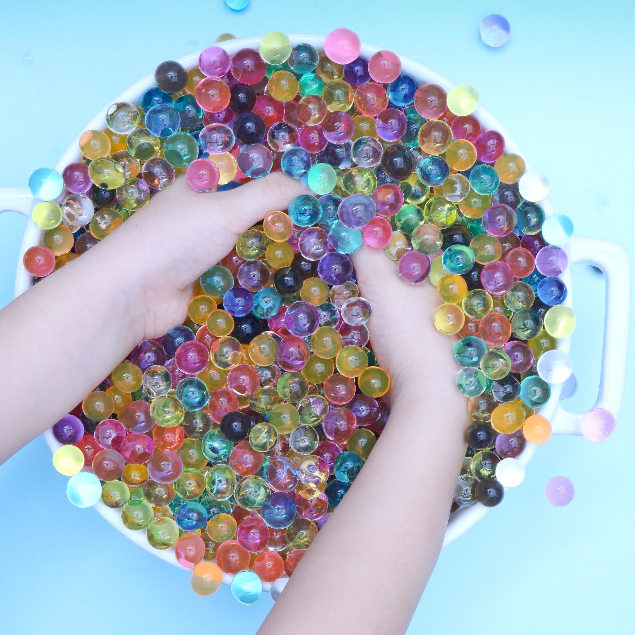 Rainbow biodegradable water beads- No Nasties Kids